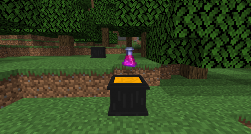The pot and lesser healing potion!