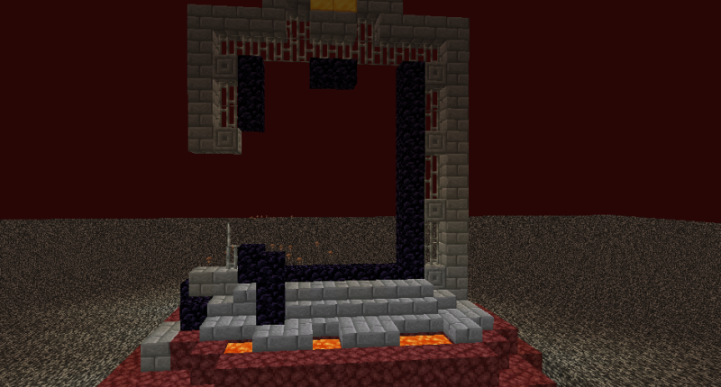Portal in the Nether (they spawn underground also)