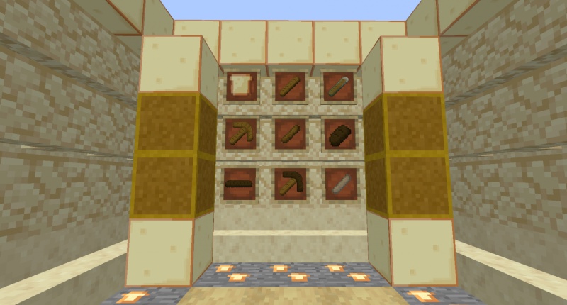 Some of the baguette items and blocks