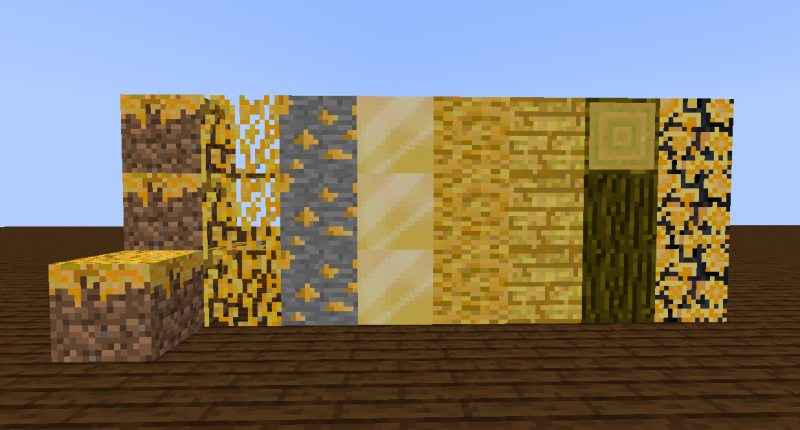 The whole blocks in this mod!