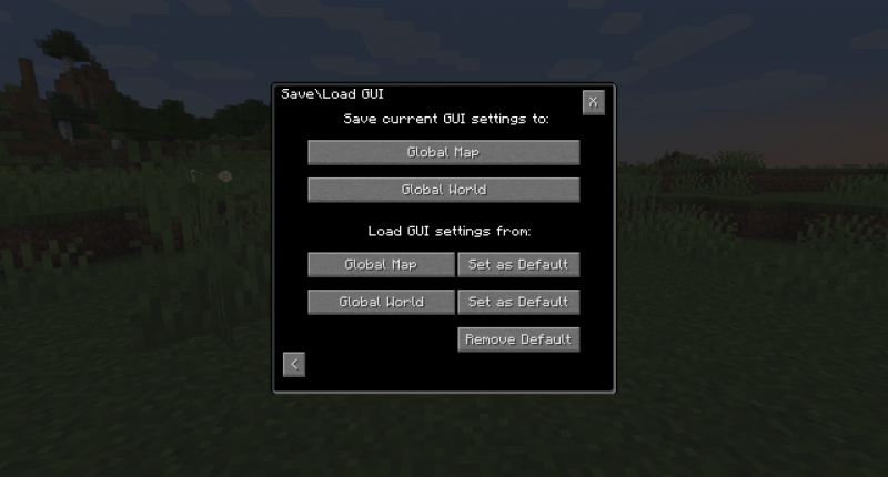 Save your GUI settings!