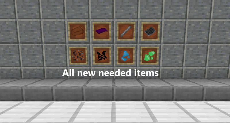 This are the items. They are needet for crafting tools