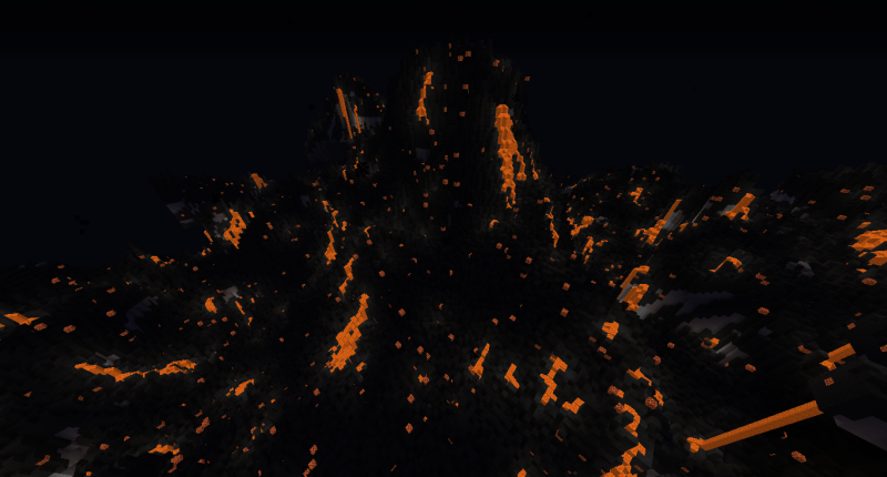 Volcano at Night