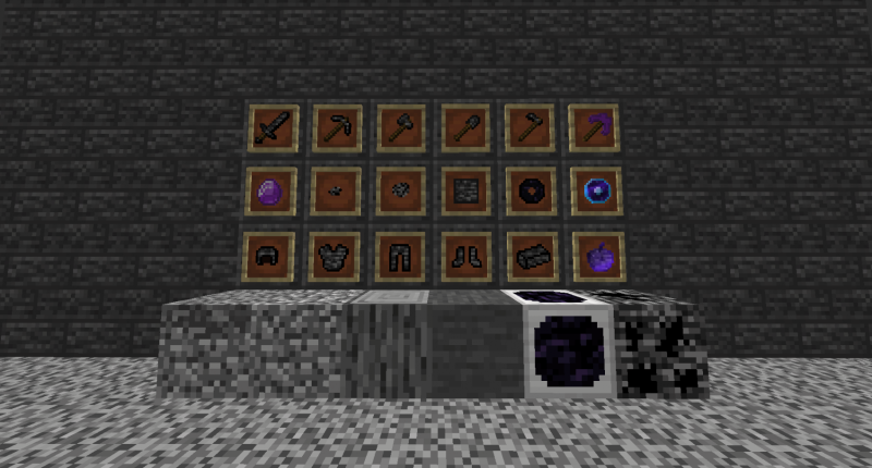 Here are some items and blocks