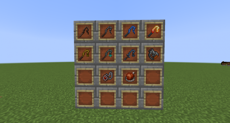 Items with updated textures as of the 1.1.0 update.