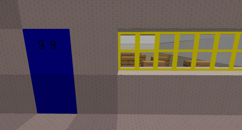 An imitation room I made based on the first notebook room in Baldi's Basics Classic.