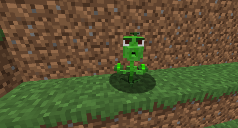 a little pea shooter. I put it as a test and so far it is all this mod has.