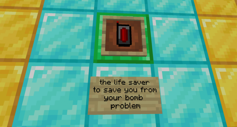 the life saver to save you from the unstable bomb