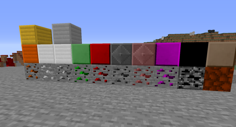 All the new overworld ores