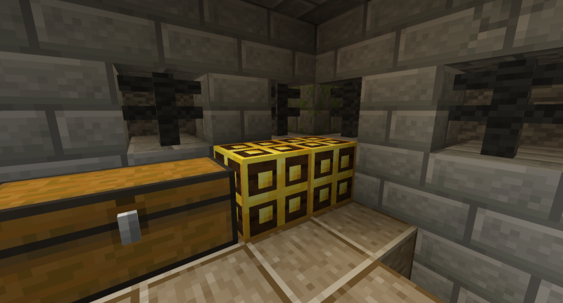 Loot blocks can be found in villager castles in the cave dimension