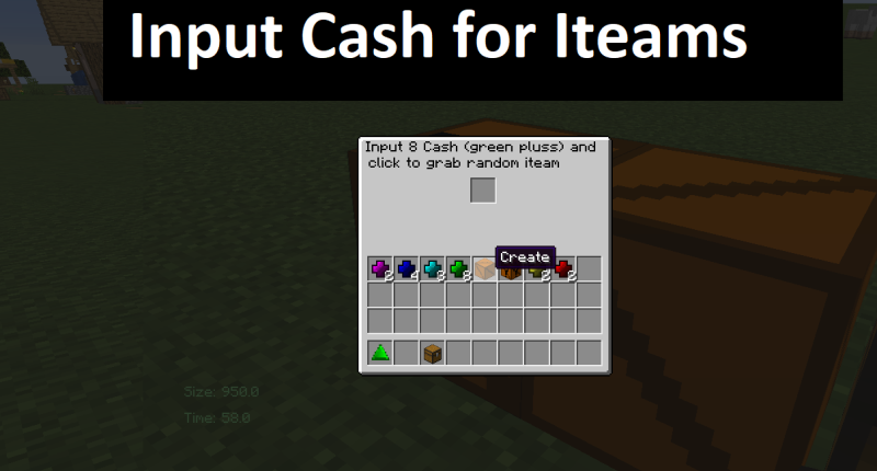 Input cash for random items