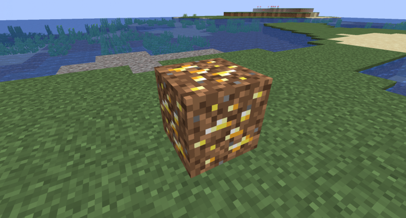Dirt with Gold Block