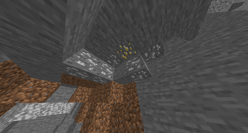 Silver ore in the cave
