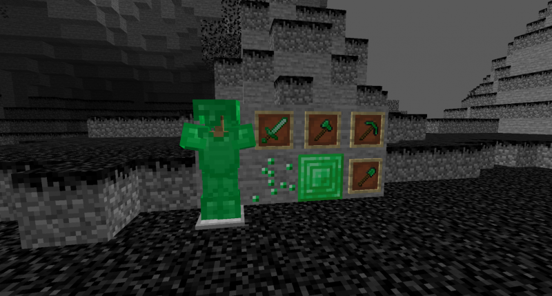 Emerald armor and tools