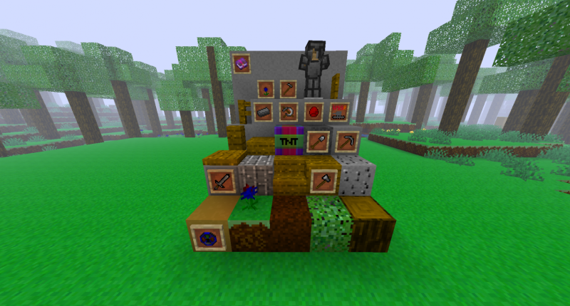 All blocks and items in mod!