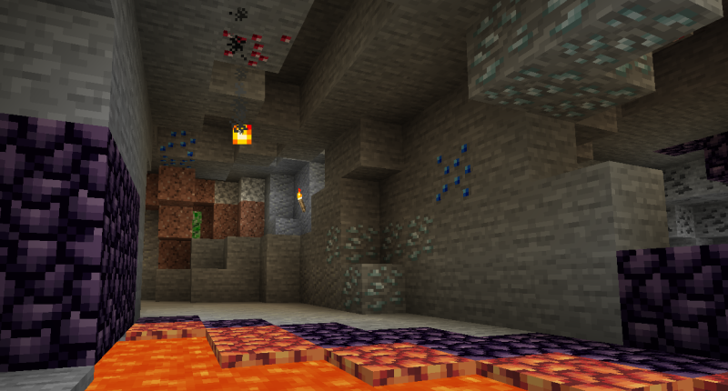 Deep within the mine you can find Brimstone and new ores: Silver, Sapphire and Ruby.