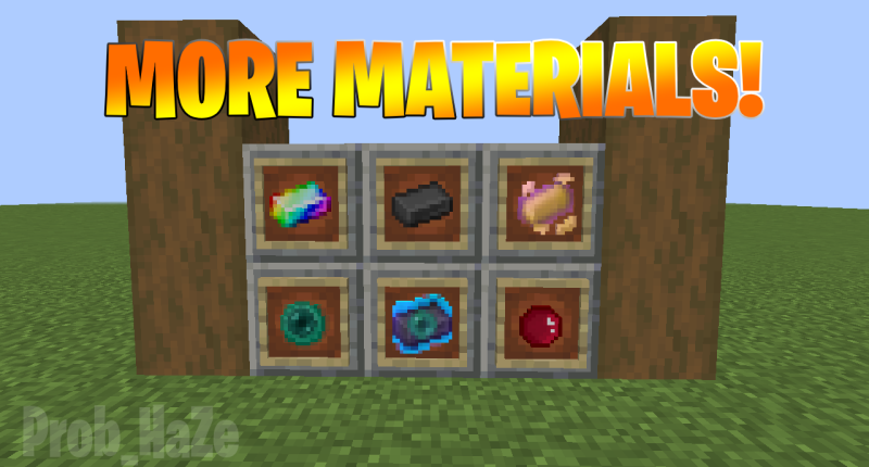 This mod adds in MORE materials to make better tools with!