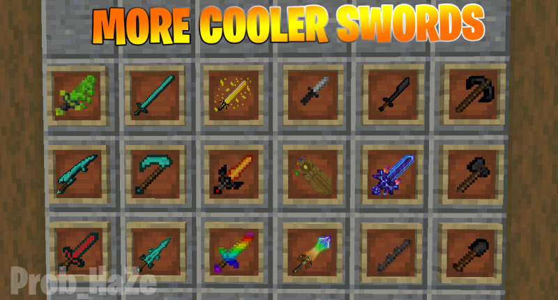 This mod adds in more COOLER and BETTER swords!