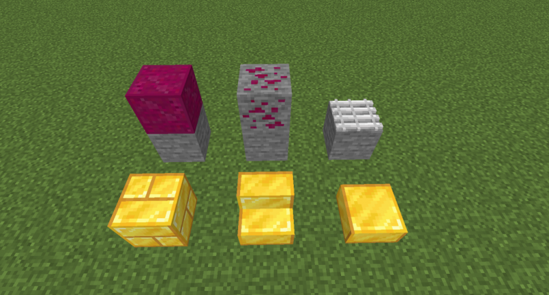 These are the new blocks that can be found/made