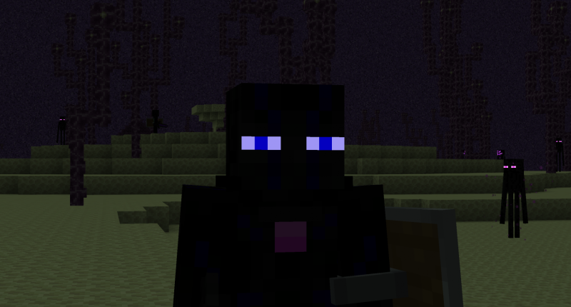 The Ender Knight (wears the ender amulet)
