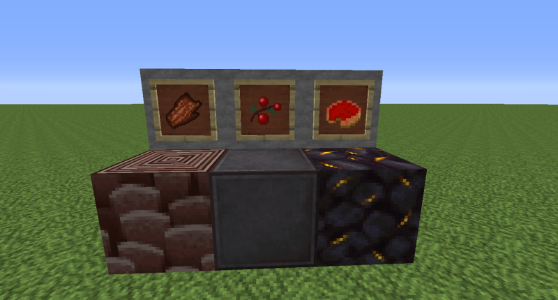 Other mod elements: food/blocks.