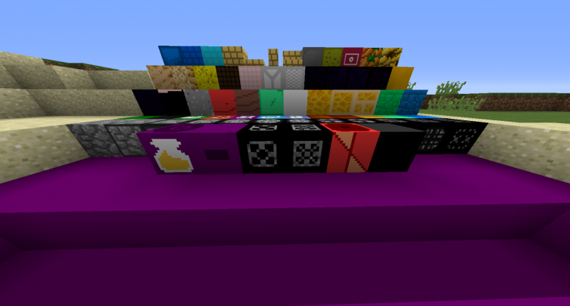 All blocks added by the mod (including machinery)