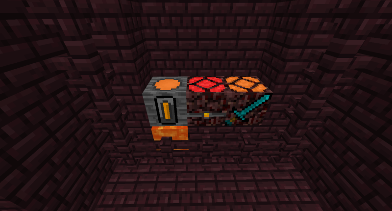 The three machines this mod adds: the Nether Fabricator, Melting station, and Nether Mob Factory. The melting station must be placed above lava.
