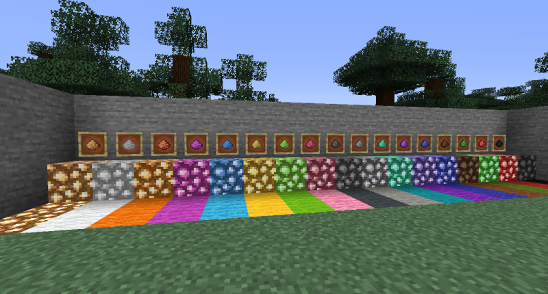 Colored Glowstone and Colored Glowstone Dust