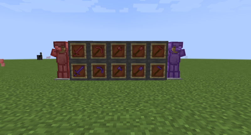 Ruby and Amethyst Armor and Tools