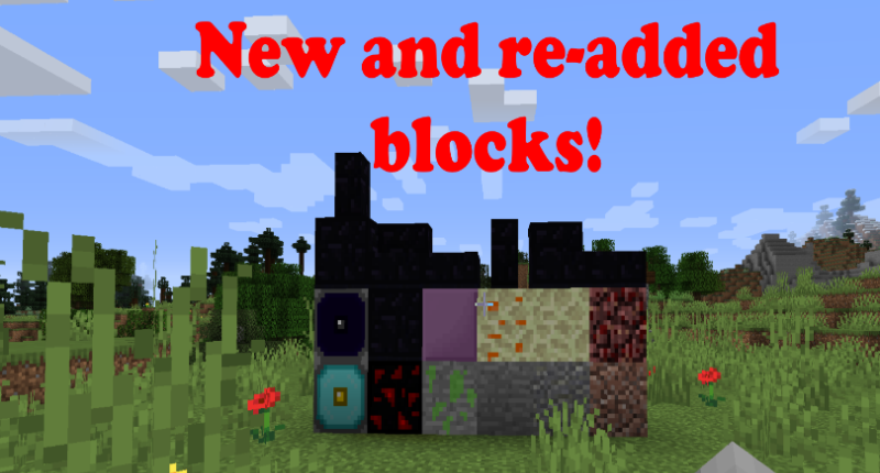 New and Re-Added blocks!