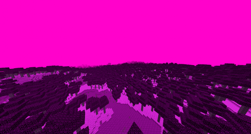 Overview of the landscape in the Glitch World