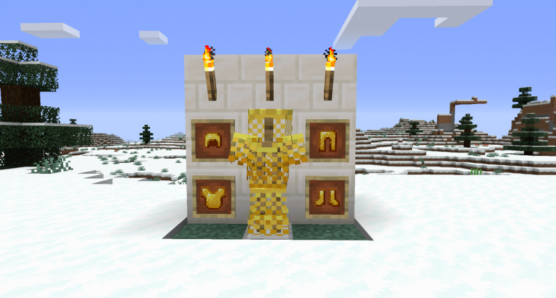 Golden Chainmail, can be used to survive the scorching heat of the Nether.