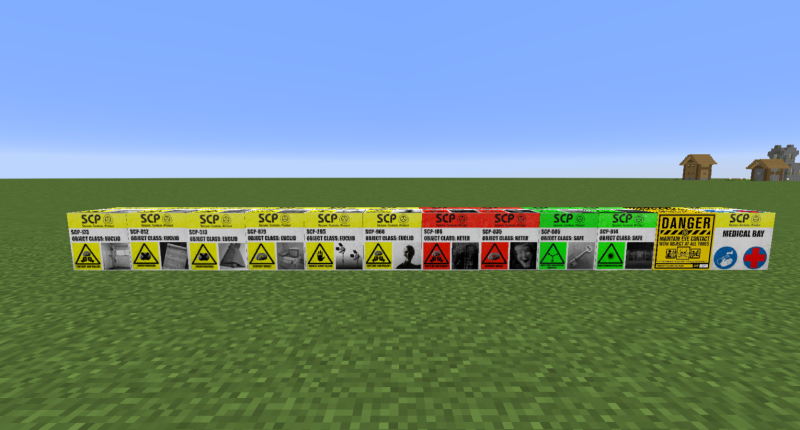 SCP's I made Minecraft Collection