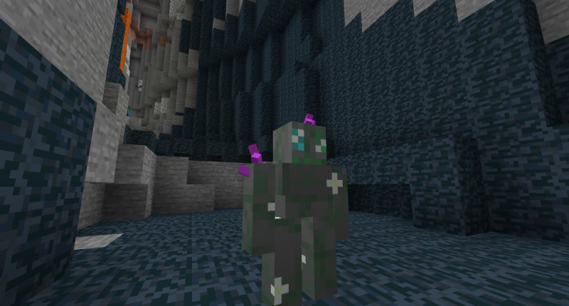 A little golem made of amethyst and stone (in later updates there will be other versions of the golem)