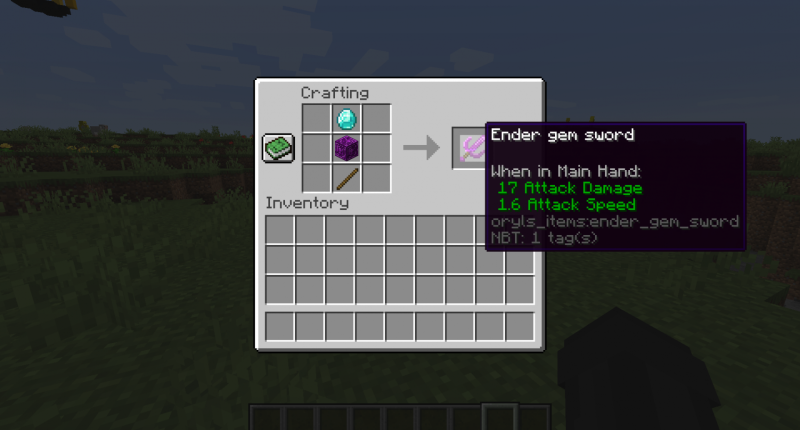 ender gem sword crafting