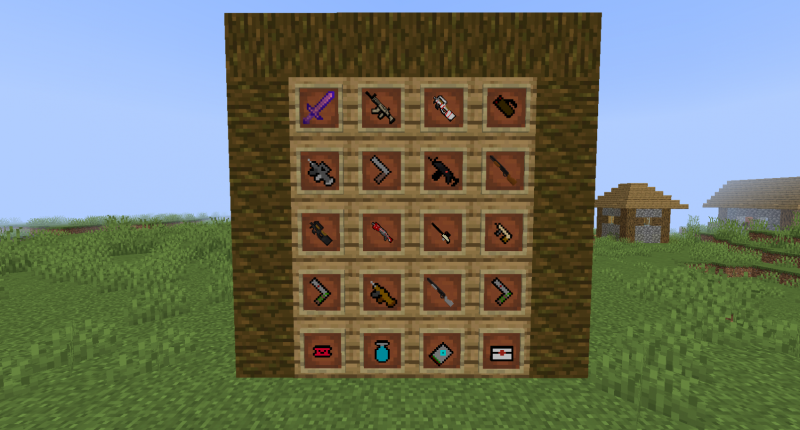 Many Of The Items And Weapons In This Mod!