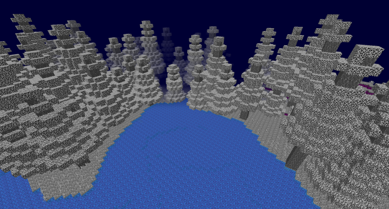 This picture shows a new biome called: Lucid Forest.