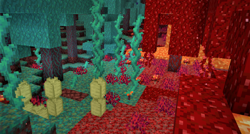 Brungie growing in the nether