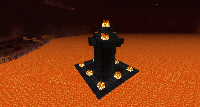 A structure that spawns in the nether called the Nether Shrine.