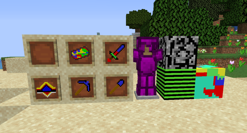 Purple Armor, Pattern Blocks, and more!