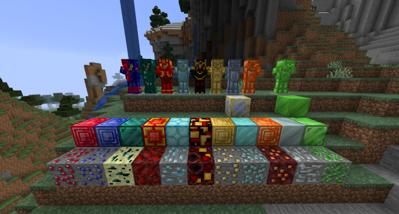 Ores, Blocks and Armors