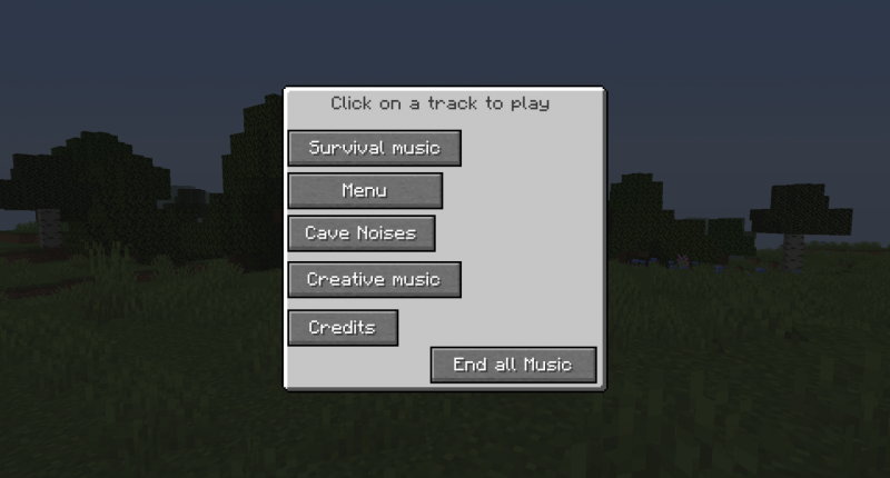 Minecraft 1.16.5 - Music Player mod 