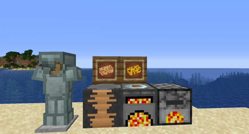 Ingots, armor and blocks you can get