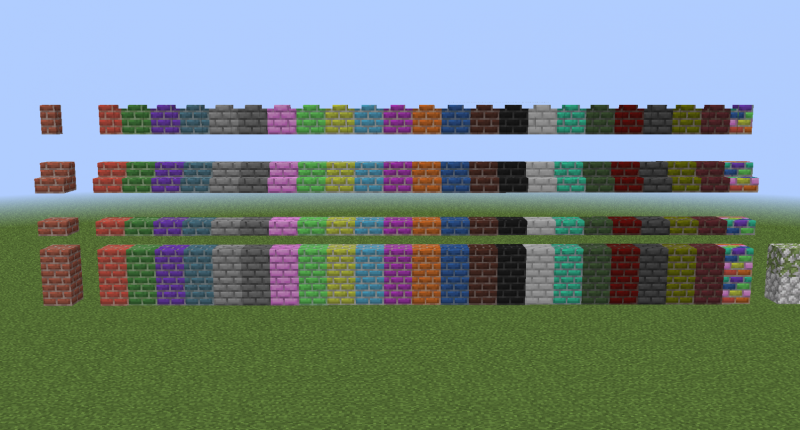Dyed bricks!