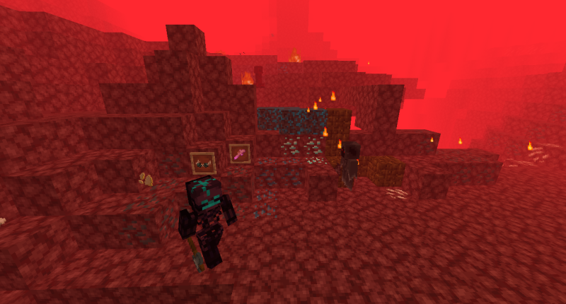 Mobs, itens and ores.