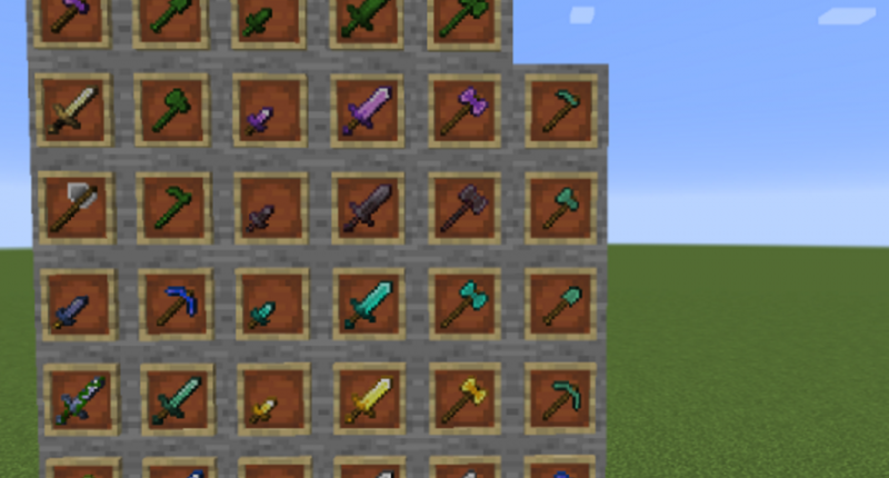 new weapons, tools, and armor