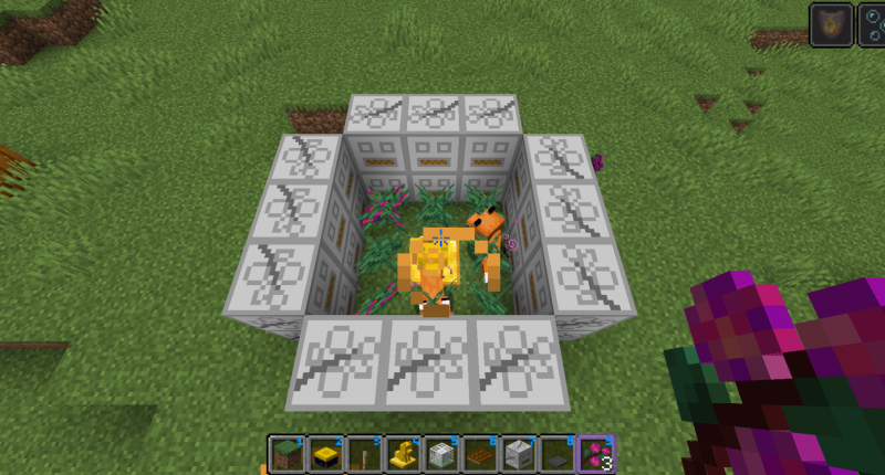 Fox totem (right click after placing to spawn fox.)(fox automaticly harvests berries.)