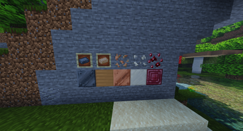 Ores(Copper,Tin,Ruby) and Alloys Steel, Bronze.
