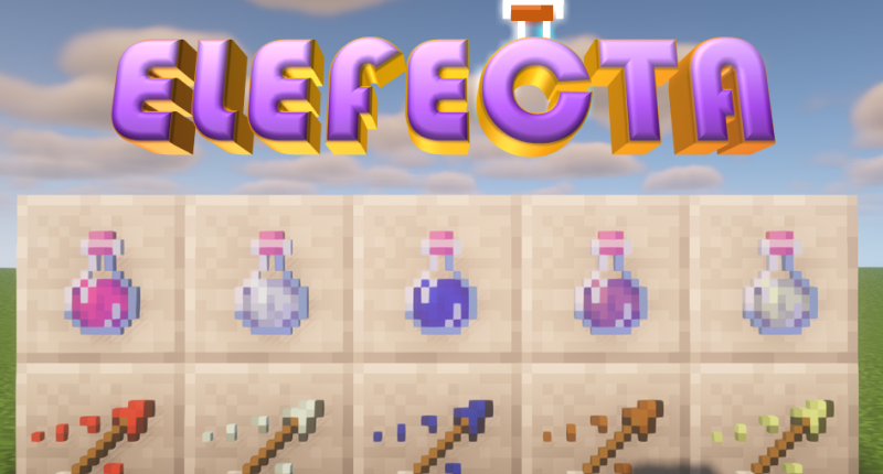 Potion list along with the tipped arrow