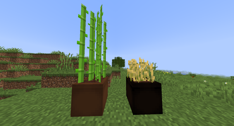 Big flower pot and big nether flower pot